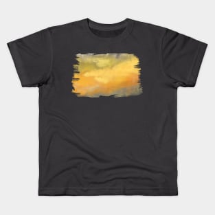 Painted Dream Mist over Dusk on yellow Kids T-Shirt